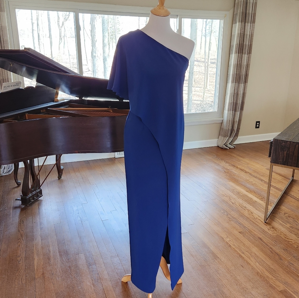 Adrianna Papell One Shoulder Gown